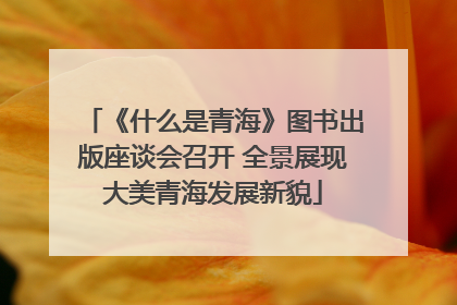 《什么是青海》图书出版座谈会召开 全景展现大美青海发展新貌