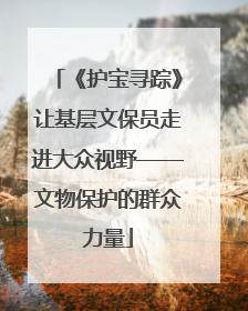 《护宝寻踪》让基层文保员走进大众视野——文物保护的群众力量