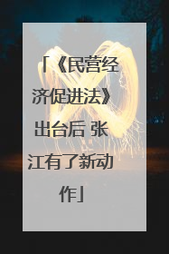 《民营经济促进法》出台后 张江有了新动作
