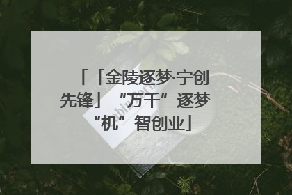 「金陵逐梦·宁创先锋」“万千”逐梦 “机”智创业