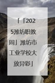 「2025潍坊职教周」潍坊市工业学校大放异彩