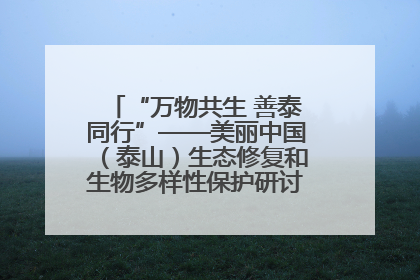 “万物共生 善泰同行”——美丽中国（泰山）生态修复和生物多样性保护研讨会成功举办