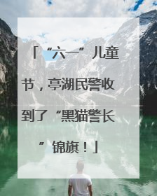 “六一”儿童节，亭湖民警收到了“黑猫警长”锦旗！