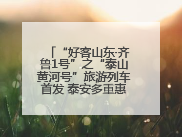 “好客山东·齐鲁1号”之“泰山黄河号”旅游列车首发 泰安多重惠民举措激活文旅消费新动能