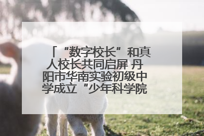“数字校长”和真人校长共同启屏 丹阳市华南实验初级中学成立“少年科学院”共筑科技创新梦