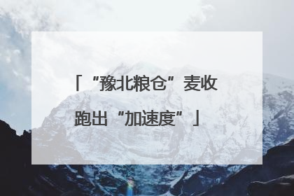 “豫北粮仓”麦收跑出“加速度”