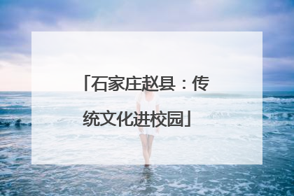 石家庄赵县：传统文化进校园