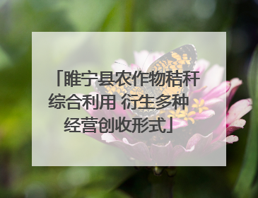 睢宁县农作物秸秆综合利用 衍生多种经营创收形式