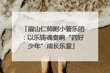 眉山仁师附小管乐团：以乐铸魂奏响“四好少年”成长乐章