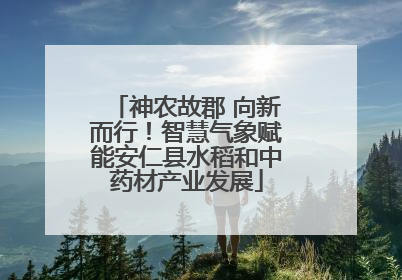 神农故郡 向新而行！智慧气象赋能安仁县水稻和中药材产业发展