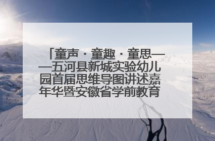童声・童趣・童思——五河县新城实验幼儿园首届思维导图讲述嘉年华暨安徽省学前教育教研基地园项目阶段性成果展示活动