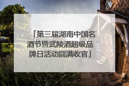 第三届湖南中国名酒节暨武陵酒超级品牌日活动圆满收官
