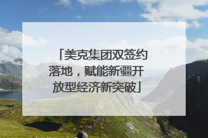 美克集团双签约落地，赋能新疆开放型经济新突破