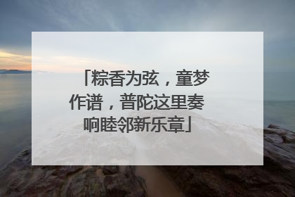 粽香为弦，童梦作谱，普陀这里奏响睦邻新乐章