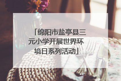 绵阳市盐亭县三元小学开展世界环境日系列活动