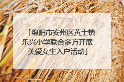 绵阳市安州区黄土镇乐兴小学联合多方开展关爱女生入户活动