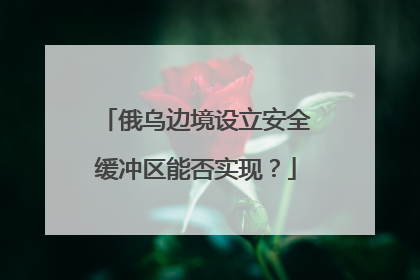 俄乌边境设立安全缓冲区能否实现？