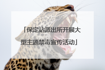 保定站派出所开展大型主题禁毒宣传活动