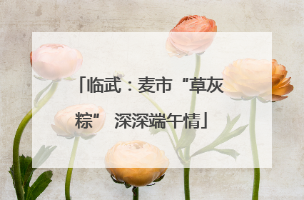 临武：麦市“草灰粽” 深深端午情