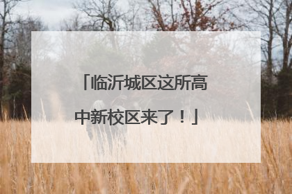 临沂城区这所高中新校区来了！