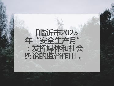 临沂市2025年“安全生产月”：发挥媒体和社会舆论的监督作用，及时发现并消除安全隐患
