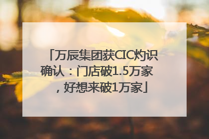 万辰集团获CIC灼识确认：门店破1.5万家，好想来破1万家