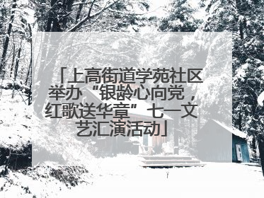 上高街道学苑社区举办“银龄心向党，红歌送华章”七一文艺汇演活动