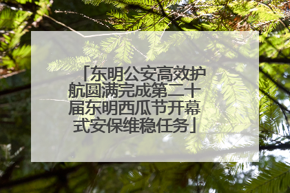 东明公安高效护航圆满完成第二十届东明西瓜节开幕式安保维稳任务