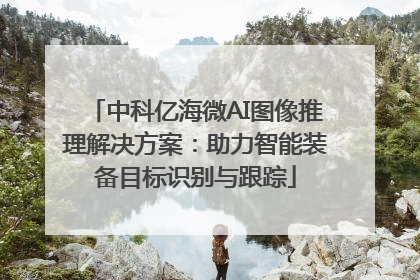 中科亿海微AI图像推理解决方案：助力智能装备目标识别与跟踪