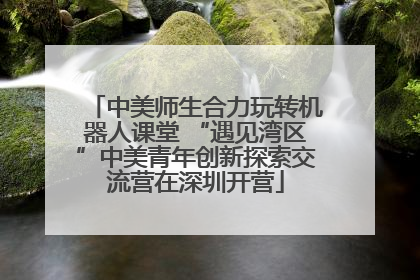 中美师生合力玩转机器人课堂 “遇见湾区”中美青年创新探索交流营在深圳开营