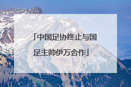 中国足协终止与国足主帅伊万合作