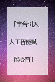 丰台引入人工智能赋能心育