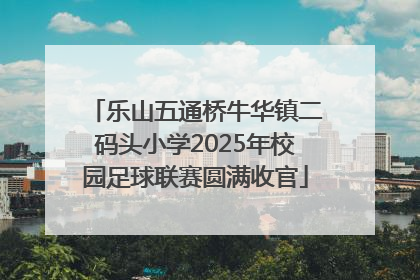 乐山五通桥牛华镇二码头小学2025年校园足球联赛圆满收官