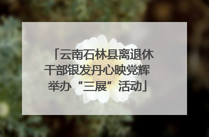 云南石林县离退休干部银发丹心映党辉举办“三展”活动