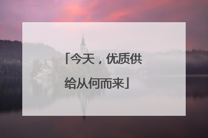 今天，优质供给从何而来