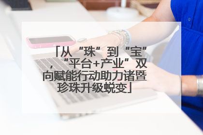 从“珠”到“宝”，“平台+产业”双向赋能行动助力诸暨珍珠升级蜕变