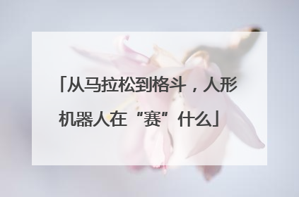从马拉松到格斗，人形机器人在“赛”什么