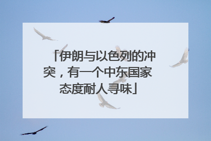 伊朗与以色列的冲突，有一个中东国家态度耐人寻味