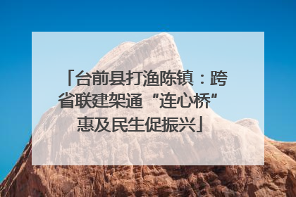 台前县打渔陈镇：跨省联建架通“连心桥” 惠及民生促振兴
