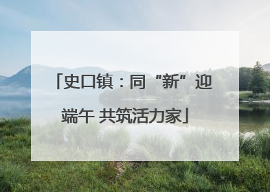 史口镇：同“新”迎端午 共筑活力家