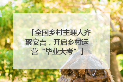 全国乡村主理人齐聚安吉，开启乡村运营“毕业大考”