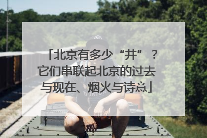 北京有多少“井”？它们串联起北京的过去与现在、烟火与诗意