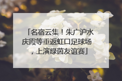 名宿云集！朱广沪水庆霞等重返虹口足球场，上演绿茵友谊赛