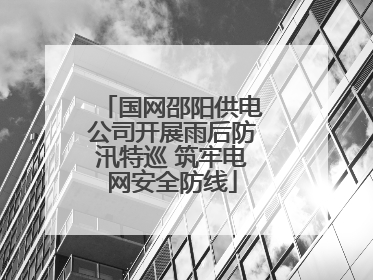 国网邵阳供电公司开展雨后防汛特巡 筑牢电网安全防线