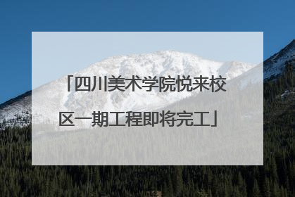 四川美术学院悦来校区一期工程即将完工