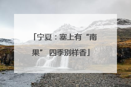 宁夏：塞上有“南果” 四季别样香