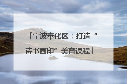 宁波奉化区：打造“诗书画印”美育课程