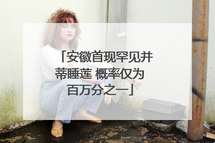 安徽首现罕见并蒂睡莲 概率仅为百万分之一