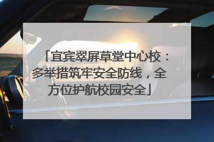 宜宾翠屏草堂中心校：多举措筑牢安全防线，全方位护航校园安全