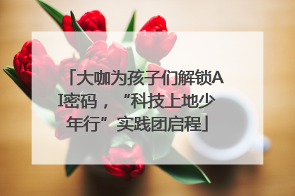 大咖为孩子们解锁AI密码，“科技上地少年行”实践团启程